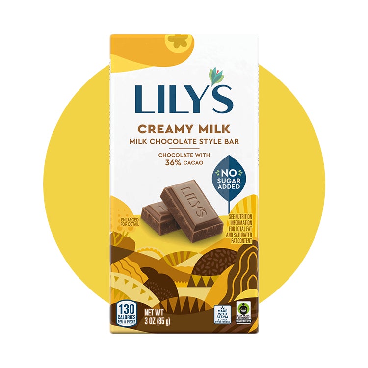 lilys creamy milk chocolate style bar