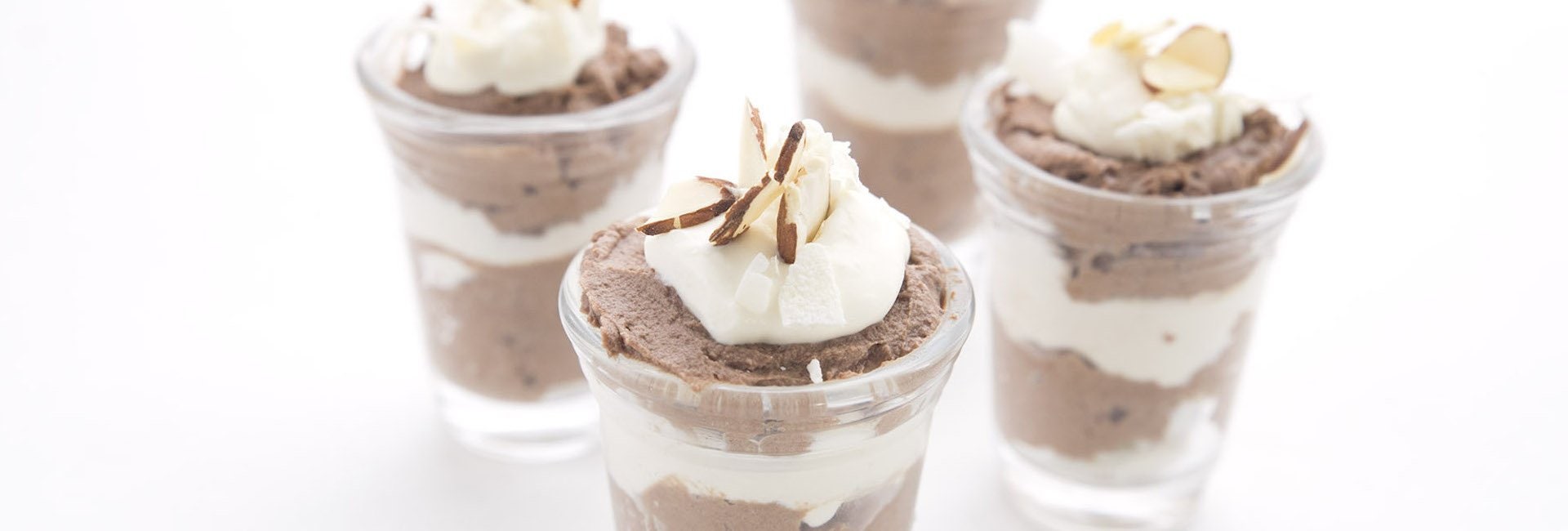 No Added Sugar Almond Joy Dessert Shooters