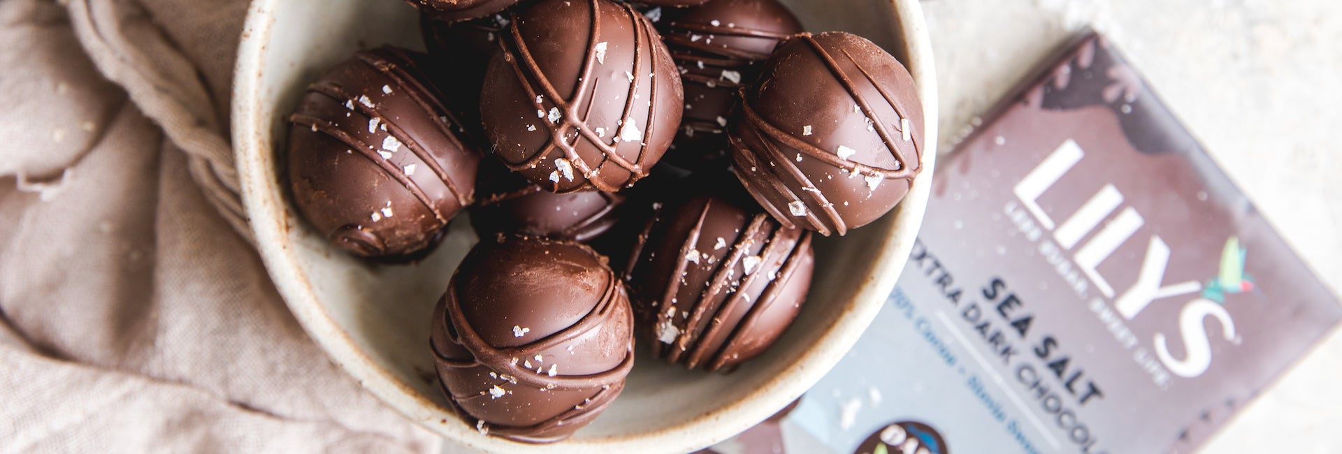 Salted Chocolate Avocado Truffles