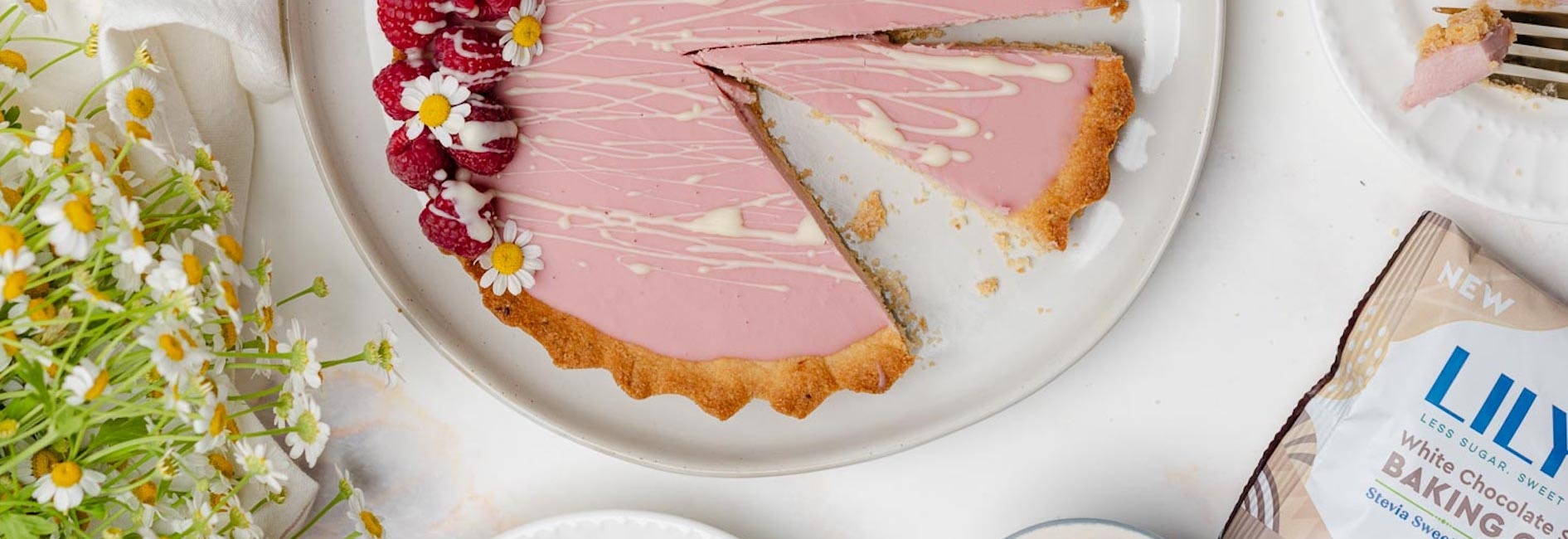 White Chocolate Style Raspberry Tart