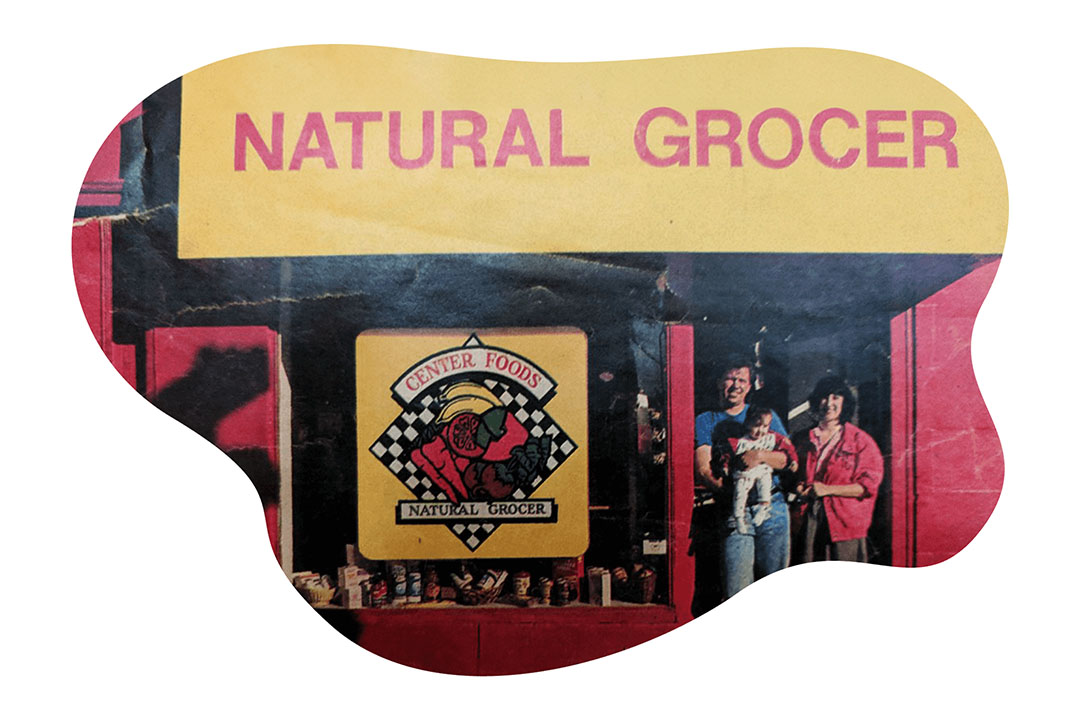 cynthia tice and family standing out front of center foods natural grocer