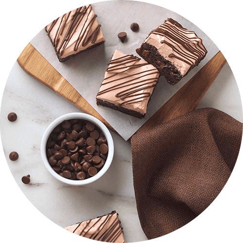 fresh batch of lilys espresso chocolate chip brownies